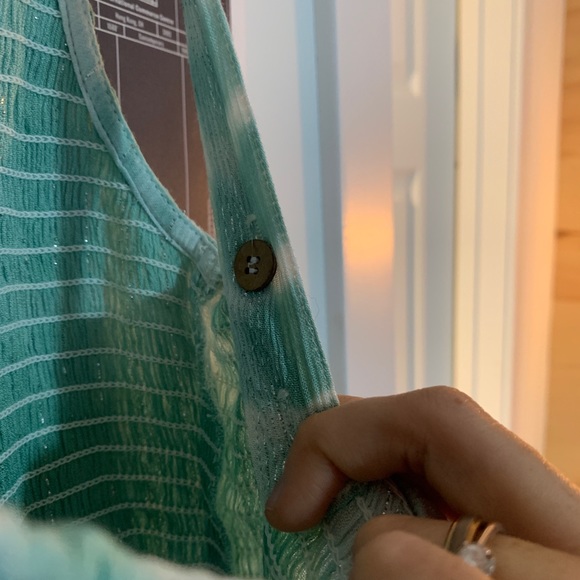 Teal and white Summer dress! - Picture 2 of 8